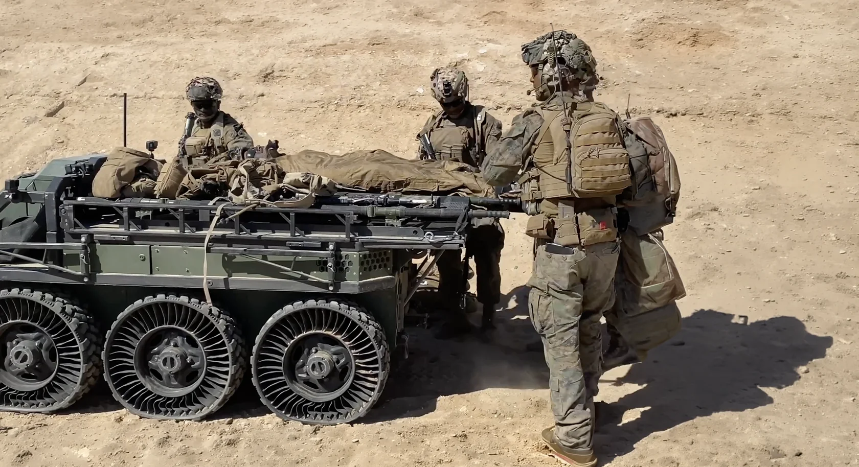 Army testing of HDT Robotics Hunter WOLF: Army GOAT, SMET
