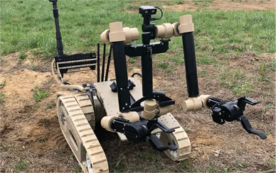 Dual arm robot in outdoor environment